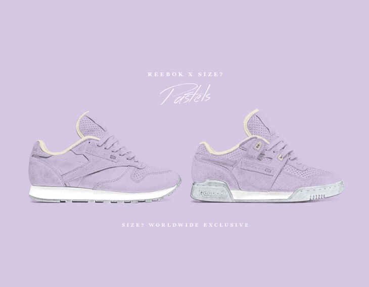 Pastel Reebok’s, exclusively at size?